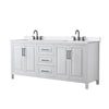Custom image for White with Matte Black Trim / White Quartz / No Mirror