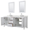 Custom image for White with Polished Chrome Trim / Giotto Quartz / 24