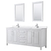 Custom image for White with Polished Chrome Trim / White Quartz / 24