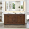 Custom image for Dark Walnut with Matte Black Trim / Giotto Quartz / No Mirror