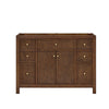 Custom image for Dark Walnut with Brushed Gold Trim / No Mirror