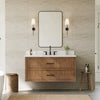 Custom image for Toasted Walnut with Matte Black Trim / Giotto Quartz / No Mirror