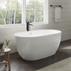 Custom image for White with Shiny White Trim and Matte Black Faucet