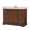 Custom image for Dark Walnut with Polished Chrome Trim / Giotto Quartz / No Mirror