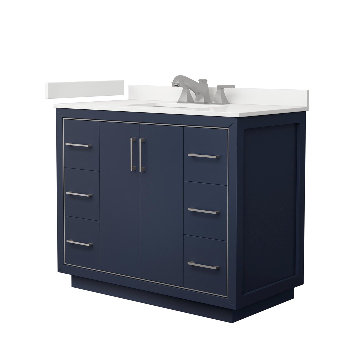 Icon Bathroom Vanity with Countertop 42 inch Single Sink 3-hole Faucet Setup