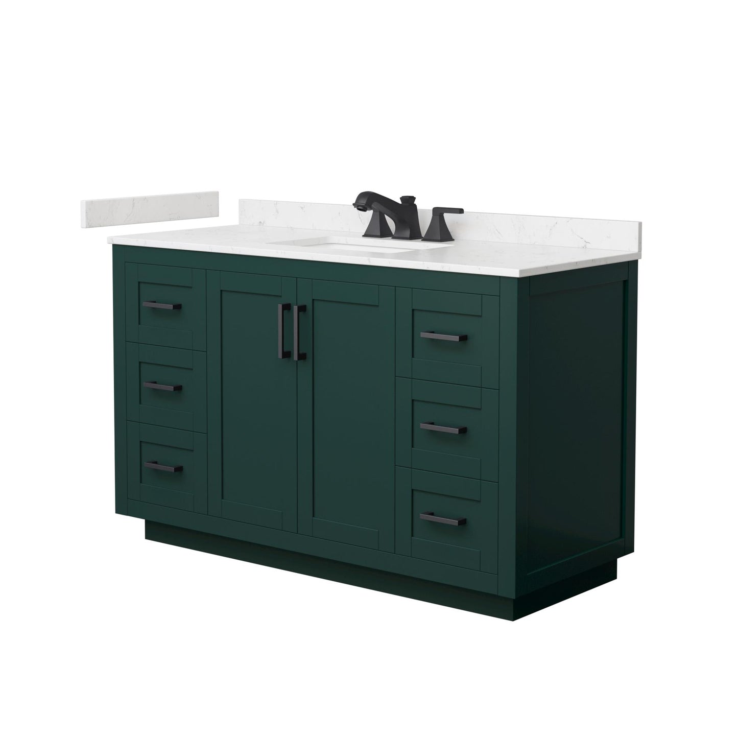 Miranda Bathroom Vanity with Countertop 54 inch Single Sink 3-hole Faucet Setup