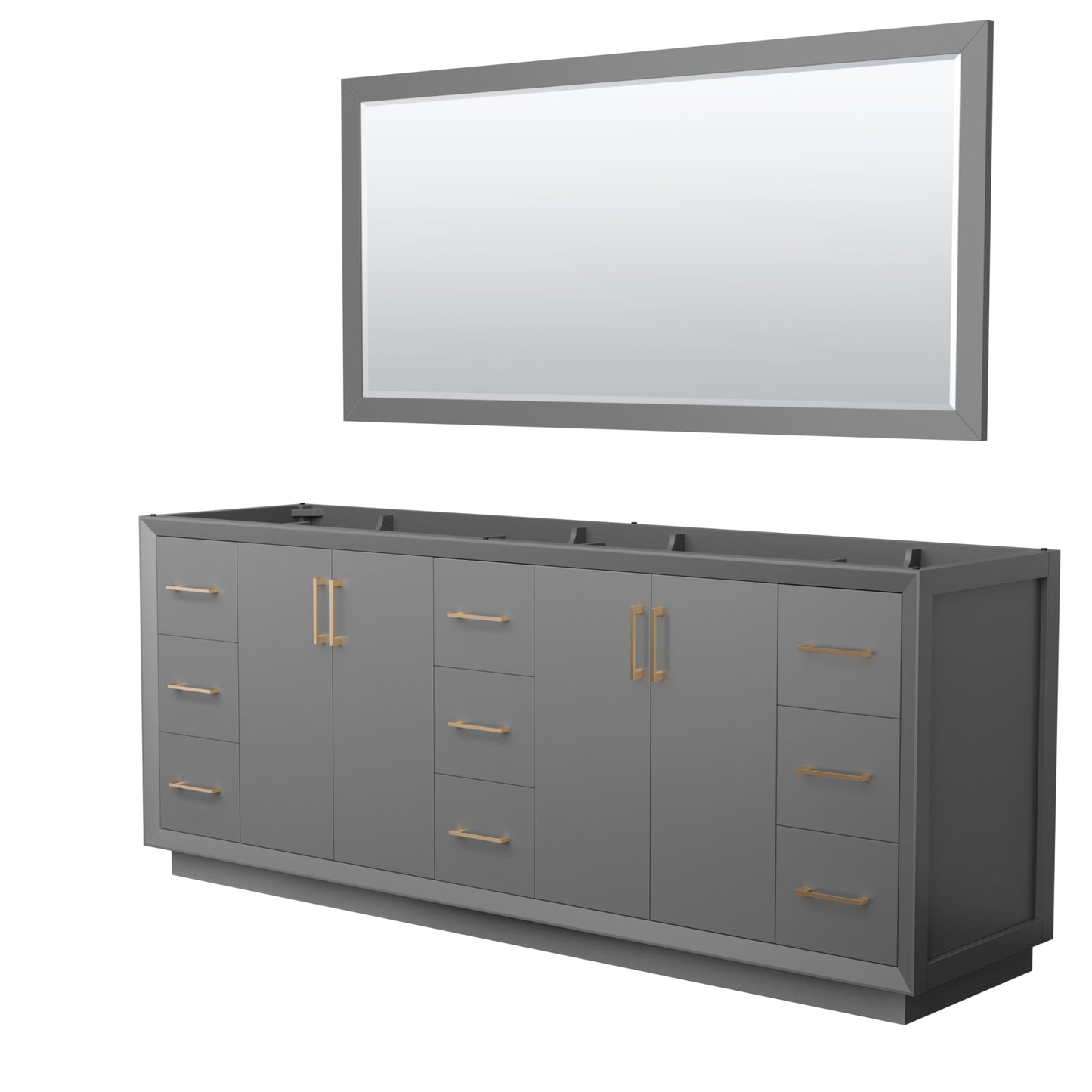 Strada Bathroom Vanity Cabinet 84 inch Double Sink