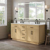 Custom image for Rift Oak with Matte Black Trim / Giotto Quartz / No Mirror