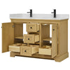 Custom image for Honey Oak with Matte Black Trim / Giotto Quartz / No Mirror