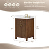Custom image for Dark Walnut with Matte Black Trim / No Mirror