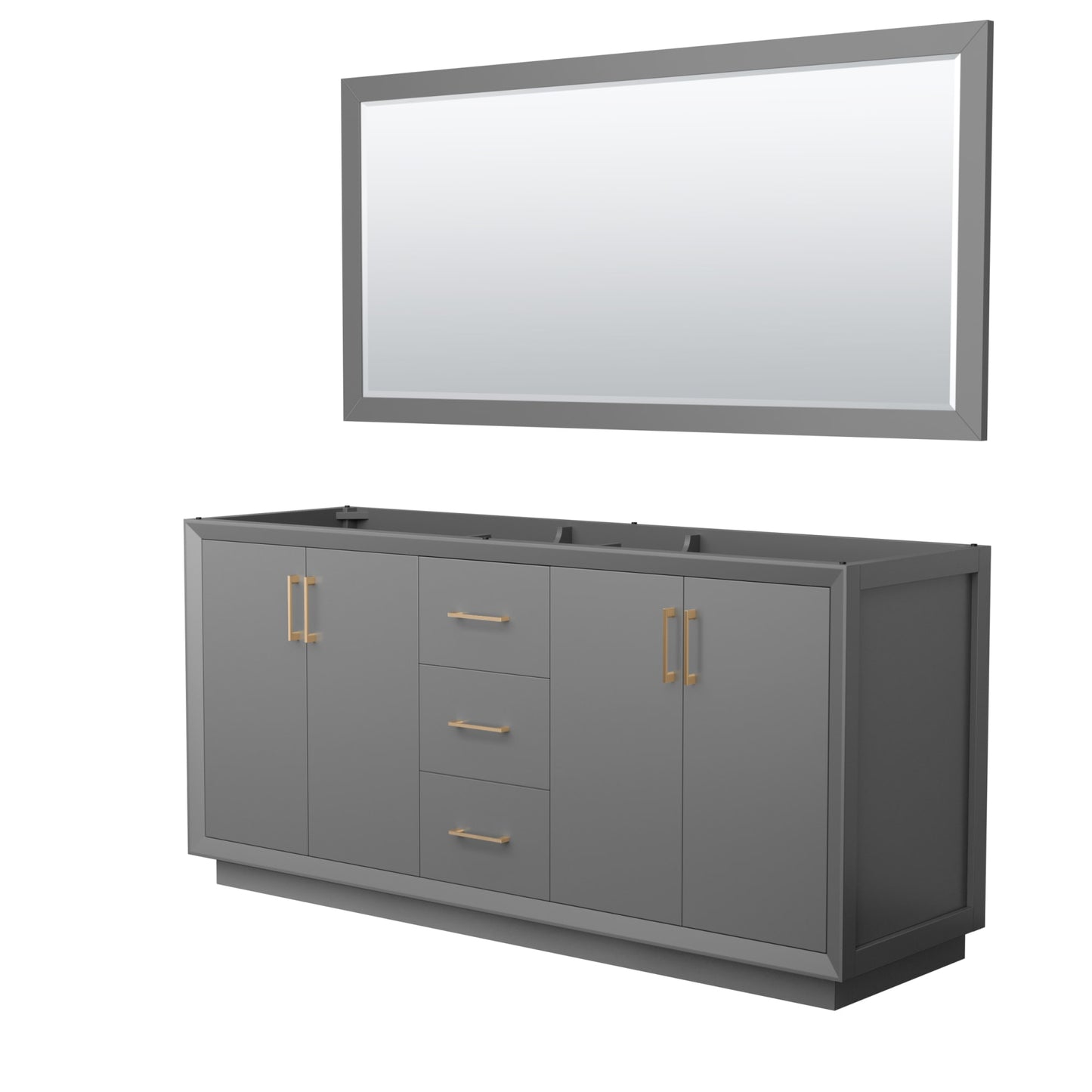 Strada Bathroom Vanity Cabinet 72 inch Double Sink