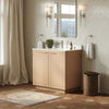 Custom image for Light Straw with Brushed Nickel Trim / Giotto Quartz / No Mirror