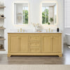 Custom image for Honey Oak with Brushed Gold Trim / Carrara Cultured Marble / No Mirror