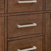 Custom image for Dark Oak with Brushed Nickel Trim / White Quartz / No Mirror