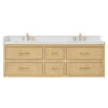 Custom image for Scandinavian Oak with Satin Bronze Trim / Giotto Quartz / No Mirror