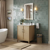 Custom image for White Oak with Brushed Nickel Trim / No Mirror