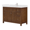 Custom image for Dark Walnut with Brushed Nickel Trim / Giotto Quartz / No Mirror