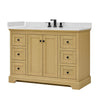 Custom image for Honey Oak with Matte Black Trim / Giotto Quartz / No Mirror