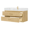 Custom image for Scandinavian Oak with Satin Bronze Trim / White Quartz / No Mirror