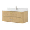 Custom image for Scandinavian Oak with Brushed Nickel Trim / Giotto Quartz / No Mirror