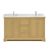 Custom image for Honey Oak with Polished Chrome Trim / Giotto Quartz / No Mirror