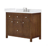 Custom image for Dark Walnut with Brushed Nickel Trim / Giotto Quartz / No Mirror