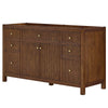 Custom image for Dark Walnut with Brushed Gold Trim / No Mirror