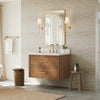 Custom image for Toasted Walnut with Satin Bronze Trim / Giotto Quartz / No Mirror