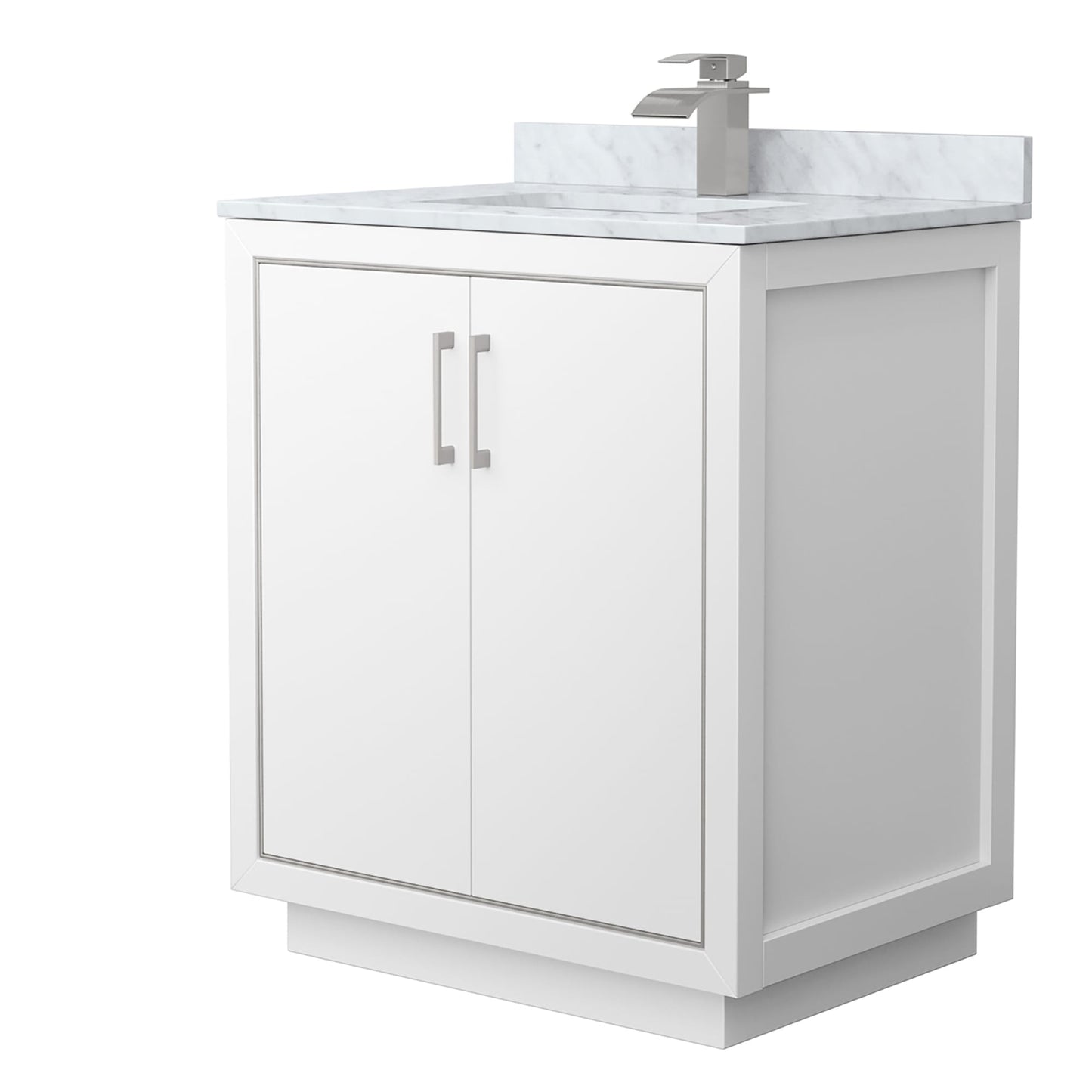 Icon Bathroom Vanity with Countertop 30 inch Single Sink Single hole Faucet Setup