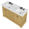 Custom image for Honey Oak with Matte Black Trim / Giotto Quartz / No Mirror