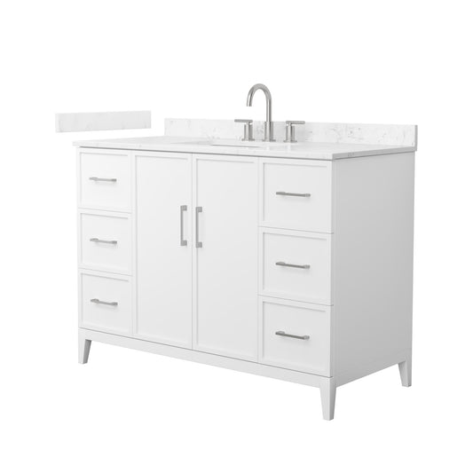 Elan Bathroom Vanity with Countertop 48 inch Single Sink 3-hole Faucet Setup