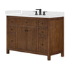 Custom image for Dark Walnut with Matte Black Trim / Giotto Quartz / No Mirror