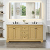 Custom image for Honey Oak with Matte Black Trim / Giotto Quartz / No Mirror