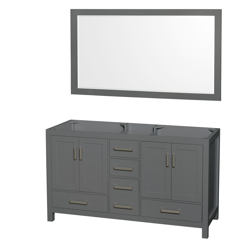 Sheffield Bathroom Vanity Cabinet 60 inch Double Sink