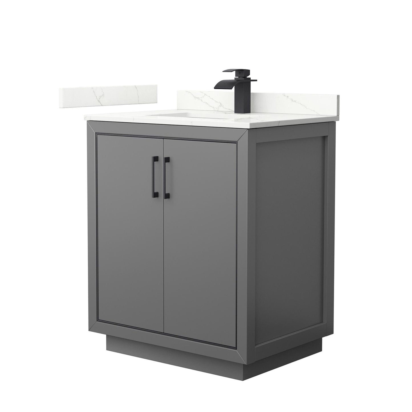 Icon Bathroom Vanity with Countertop 30 inch Single Sink Single hole Faucet Setup