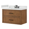 Custom image for Toasted Walnut with Matte Black Trim / Giotto Quartz / No Mirror