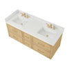 Custom image for Scandinavian Oak with Satin Bronze Trim / Giotto Quartz / No Mirror