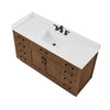 Custom image for Dark Oak with Matte Black Trim / White Quartz / No Mirror