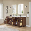 Custom image for Dark Walnut with Matte Black Trim / Carrara Cultured Marble / No Mirror