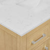 Custom image for Rift Oak with Brushed Nickel Trim / Carrara Cultured Marble / No Mirror