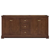 Custom image for Dark Walnut with Brushed Gold Trim / No Mirror