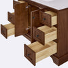 Custom image for Dark Walnut with Matte Black Trim / White Quartz / No Mirror