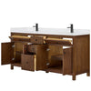 Custom image for Dark Walnut with Matte Black Trim / White Quartz / No Mirror