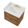 Custom image for Toasted Walnut with Satin Bronze Trim / Giotto Quartz / No Mirror