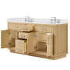 Custom image for Rift Oak with Brushed Nickel Trim / Carrara Cultured Marble / No Mirror