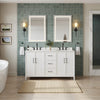 Custom image for White with Matte Black Trim / White Quartz / No Mirror