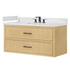 Custom image for Scandinavian Oak with Matte Black Trim / Giotto Quartz / No Mirror