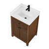 Custom image for Dark Walnut with Matte Black Trim / White Quartz / No Mirror