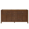 Custom image for Dark Walnut with Brushed Gold Trim / No Mirror