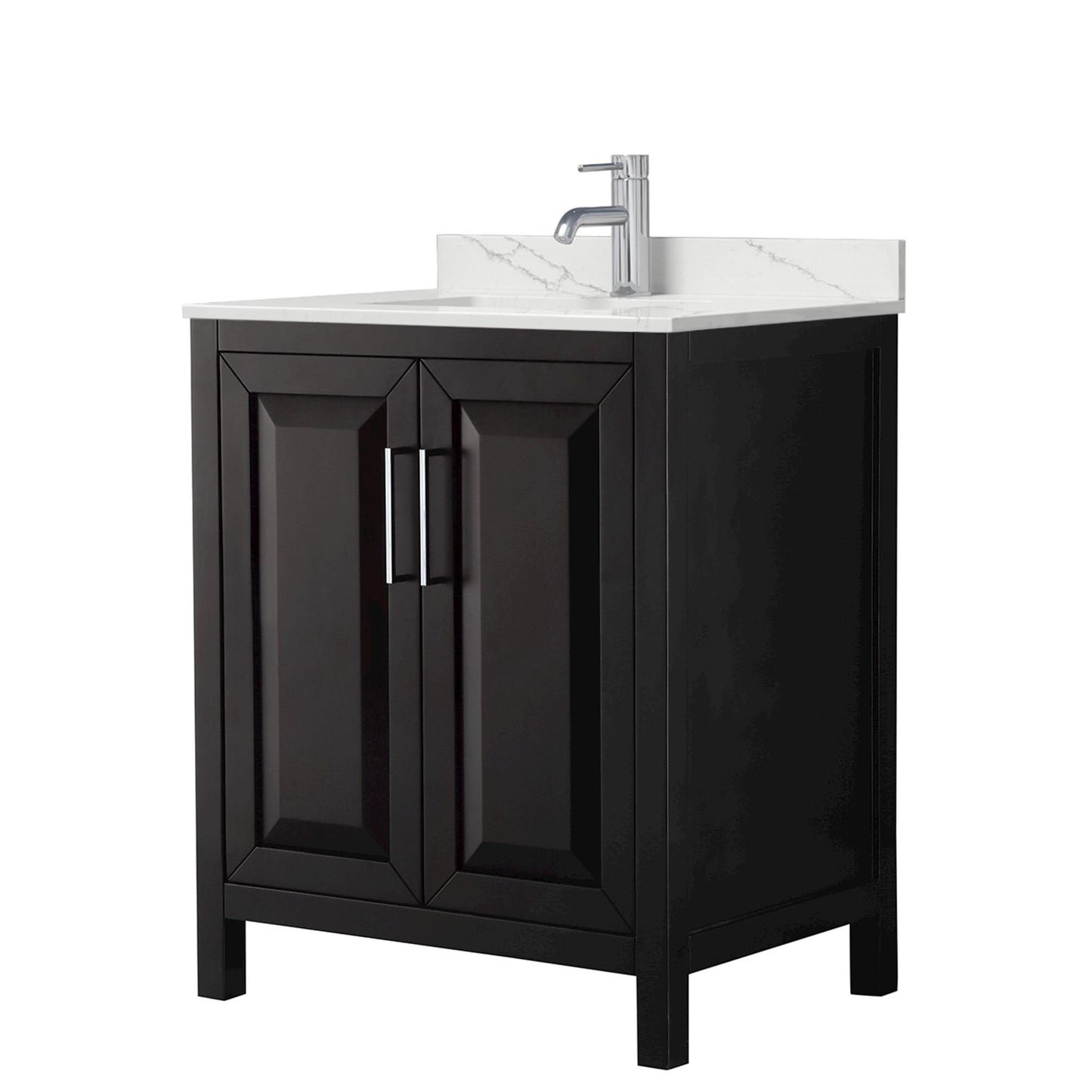Daria Bathroom Vanity with Countertop 30 inch Single Sink Single hole Faucet Setup